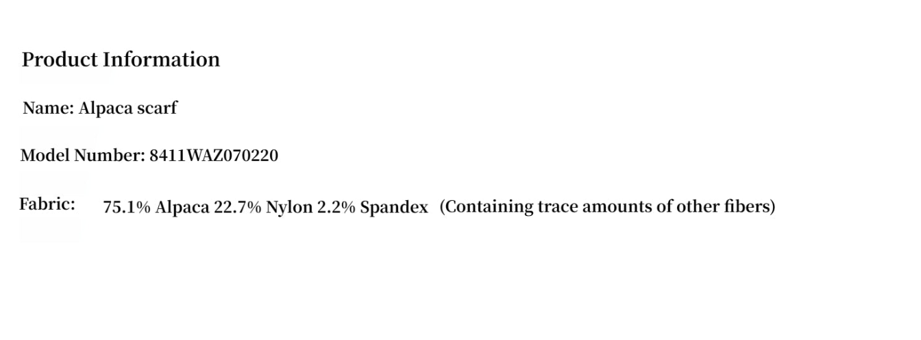 Winter Alpaca Wool Scarf for Women-4