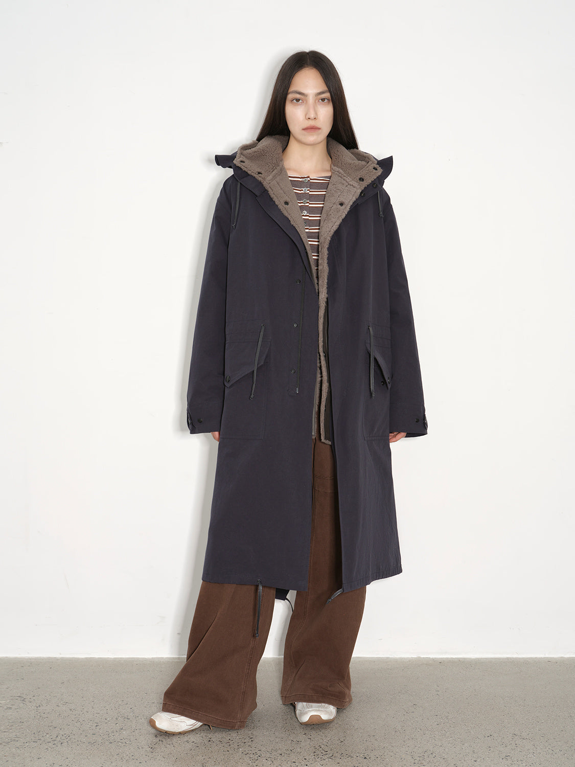 Fireladyfur Women's Oversized Windproof Hooded Coat"Winter Institute"