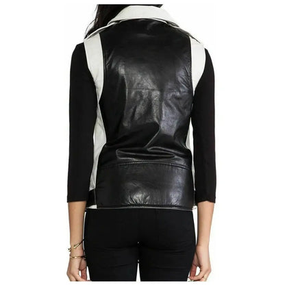 Women's Motorcycle Fashion Leather Vest