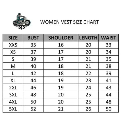 Women's Motorcycle Fashion Leather Vest